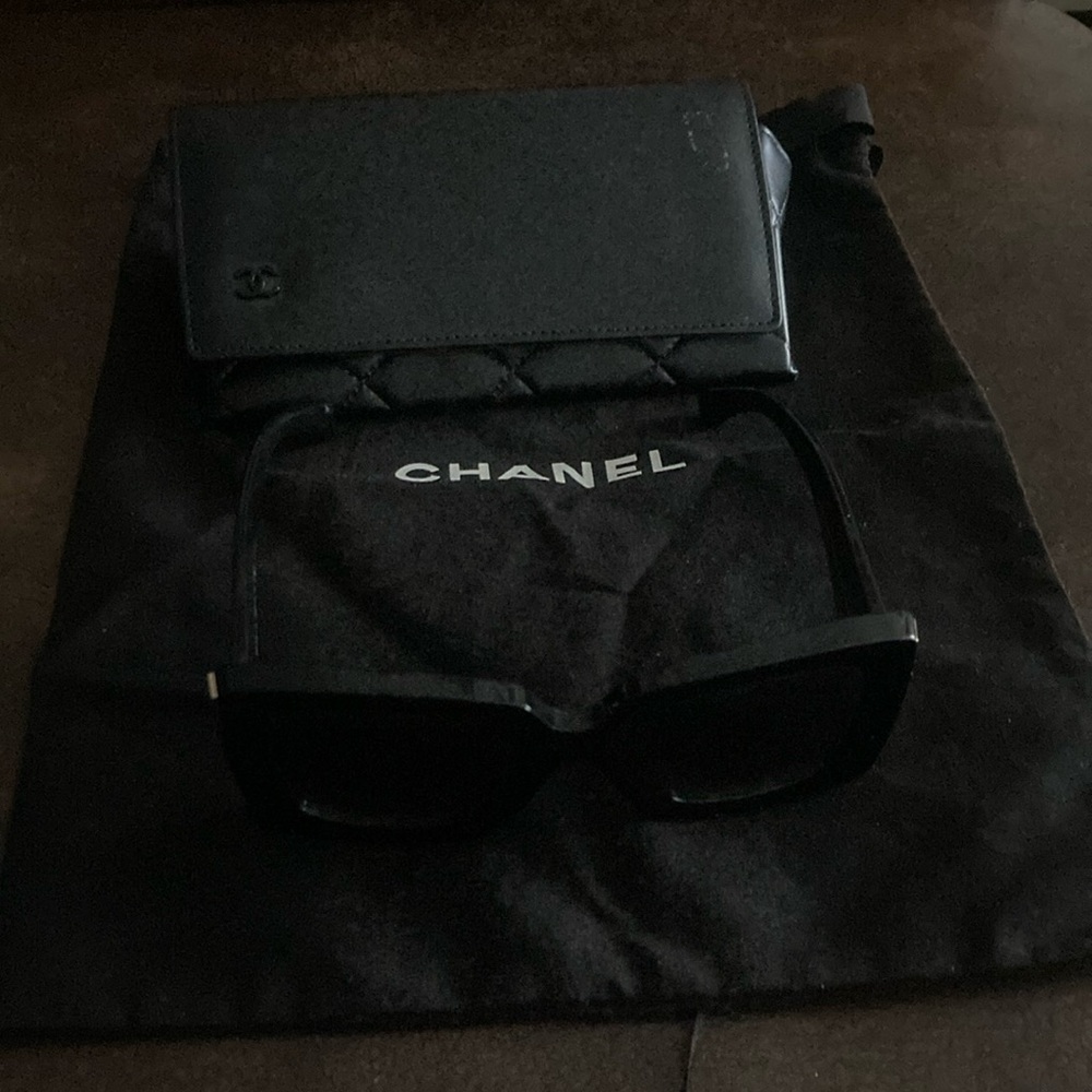 Chanel Black Sunglasses with Case